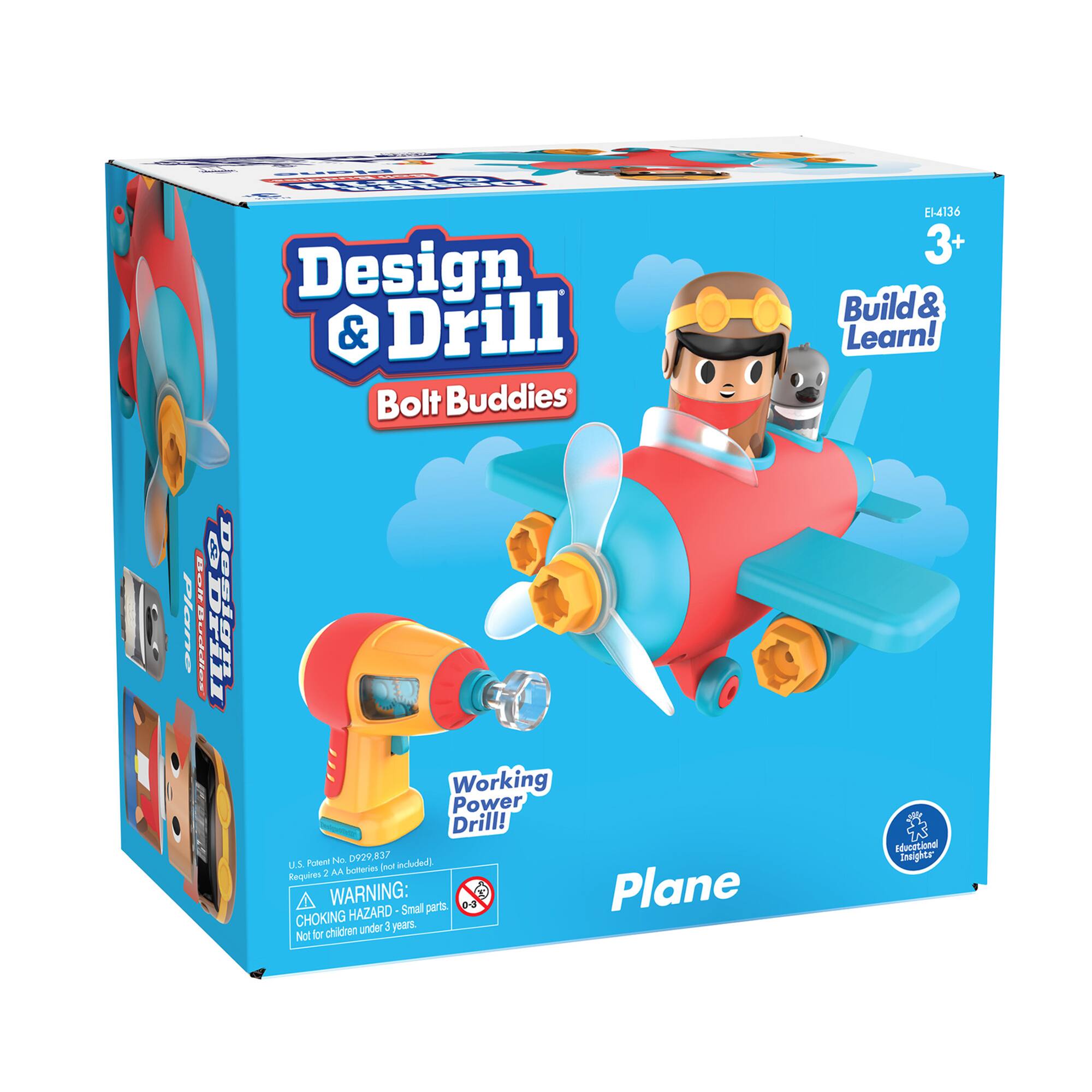Educational Insights Design & Drill® Bolt Buddies® Plane